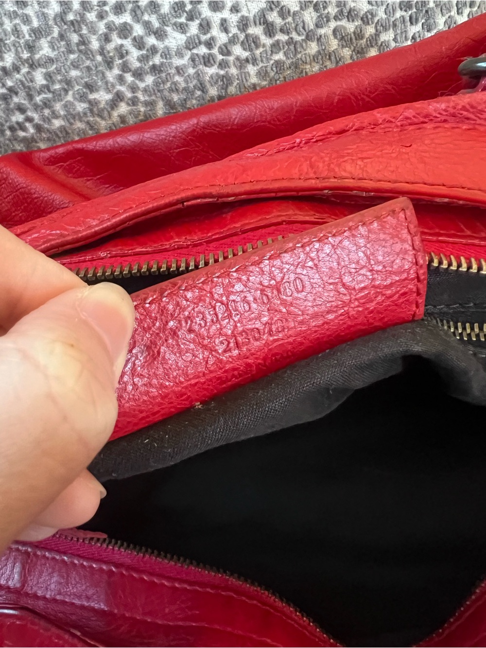 Balenciaga Vintage Le City Velo Red Leather Satchel Bag - Picture 12 of 13